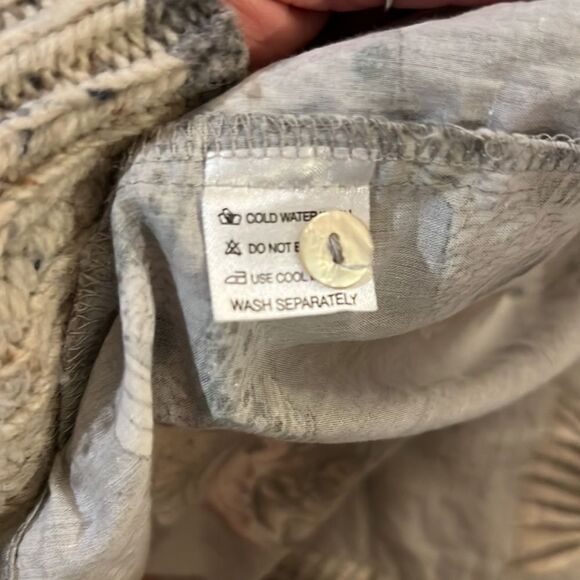 Soil & Co. Long Sleeved 100% Cotton Multi-Fish Design Casual Button Down Large - Picture 6 of 9